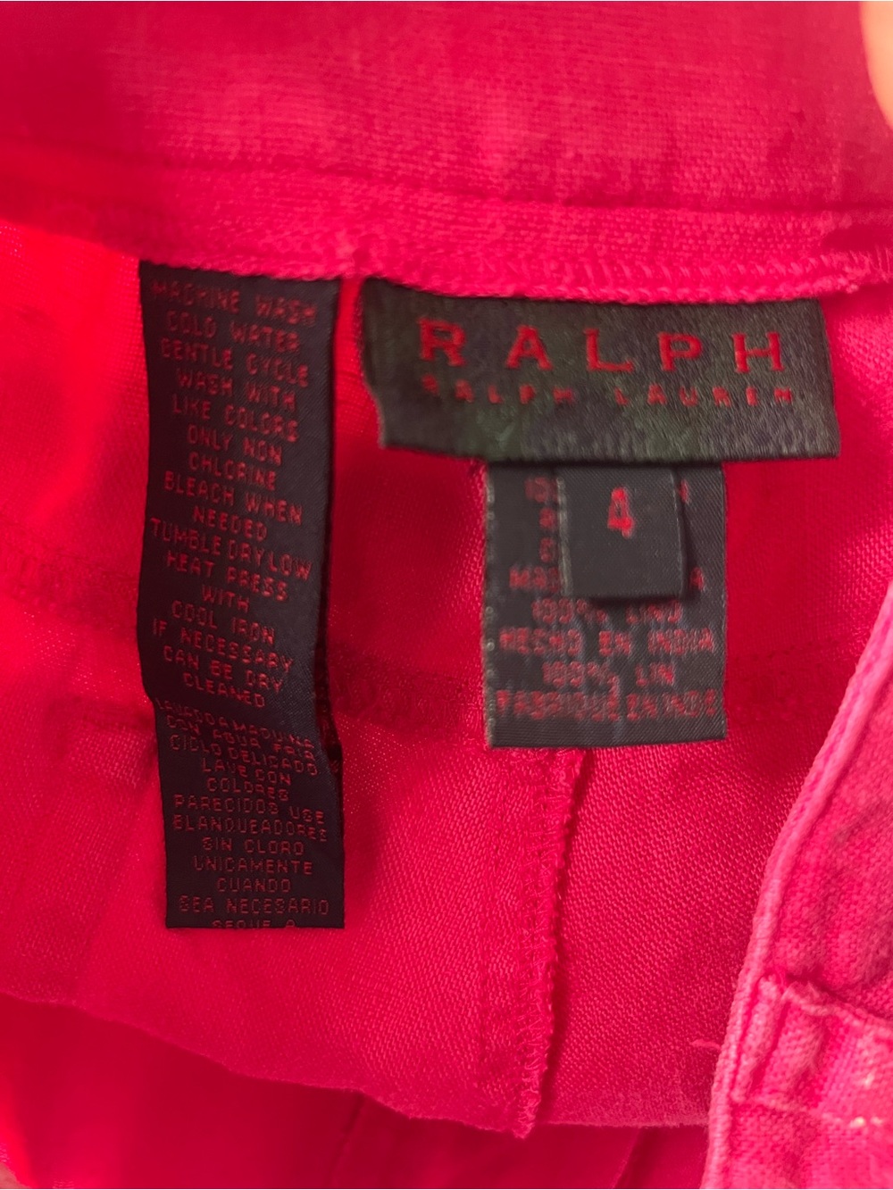 Ralph Lauren Pink and Green Linen Blend Jeans Bundle - Picture 12 of 15